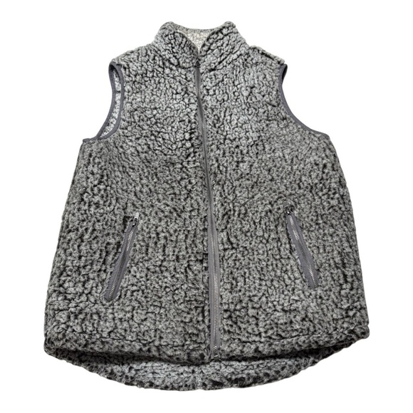 Thread & Supply Gray Quilted Vest with High Collar - Picture 1 of 5